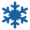 light blue snowflake