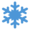 light blue snowflake